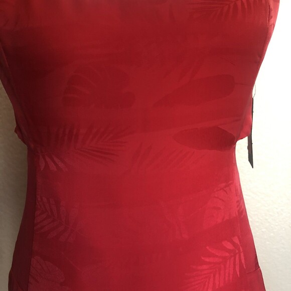 Guess Spike Punch Nathaly Cutout A-Line Mini Dress Size L Red Pink New - Picture 5 of 11